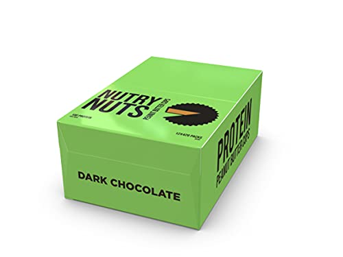 Nutry Nuts Peanut Butter Cups 12x42g Dark Chocolate - Default Title - Sports Nutrition at MySupplementShop by Nutry Nuts