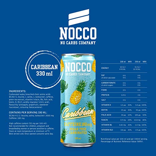 NOCCO BCAA 12x330ml - BCAA's at MySupplementShop by Nocco