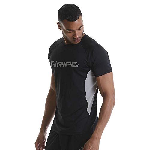 RIPT Contrast Performance T-Shirt M Black - Health Foods at MySupplementShop by RIPT