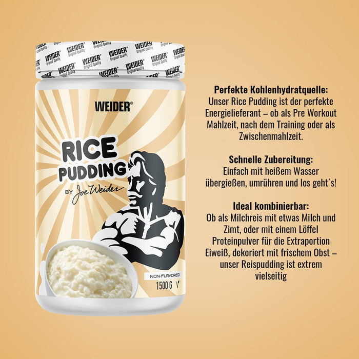 Weider Rice Pudding - 1500 grams - Health Foods at MySupplementShop by Weider