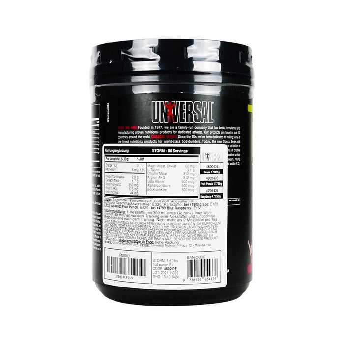 Universal Nutrition Storm, Fruit Punch - 759 grams - Creatine Supplements at MySupplementShop by Universal Nutrition