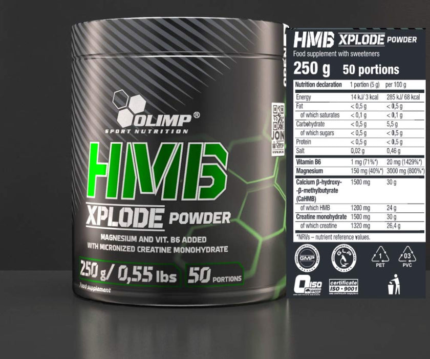 Olimp Nutrition HMB Xplode, Orange - 250 grams - Amino Acids and BCAAs at MySupplementShop by Olimp Nutrition