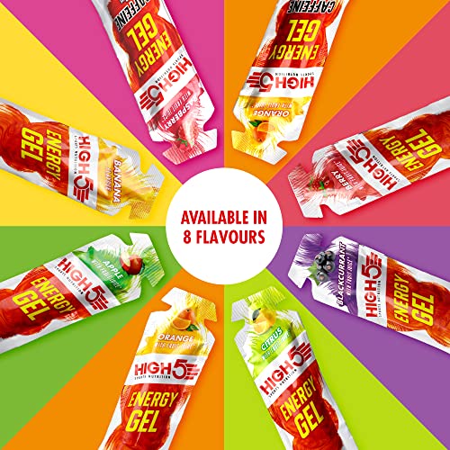 HIGH5 Energy Gel Quick Release Energy On The Go From Natural Fruit Juice (Orange 20 x 40g) - Sports Nutrition at MySupplementShop by High5