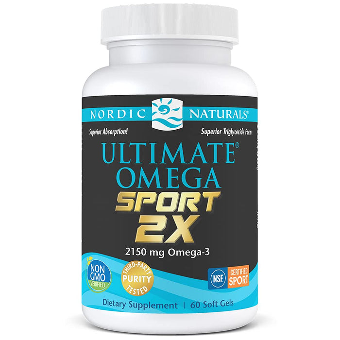 Nordic Naturals Ultimate Omega 2X Sport - 60 softgels - Health and Wellbeing at MySupplementShop by Nordic Naturals