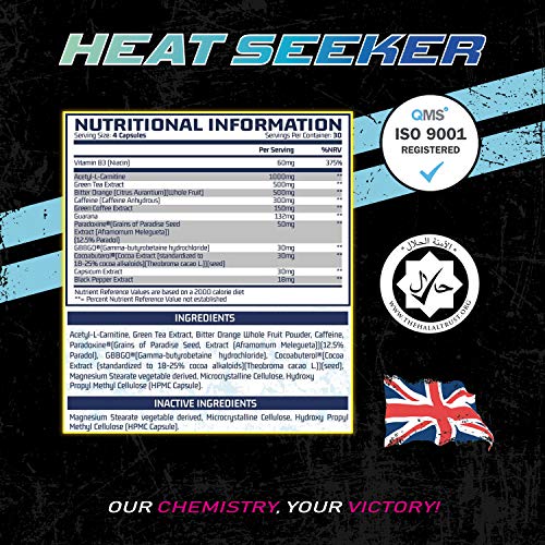 Chemical Warfare Heat Seeker Weight Management 90 Caps - Sports Nutrition at MySupplementShop by Chemical Warfare