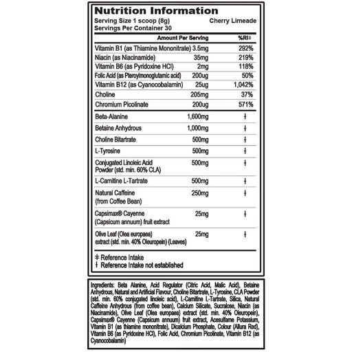 EVLution Nutrition ENGN Shred, Cherry Limeade - 249 grams - Pre & Post Workout at MySupplementShop by EVLution Nutrition