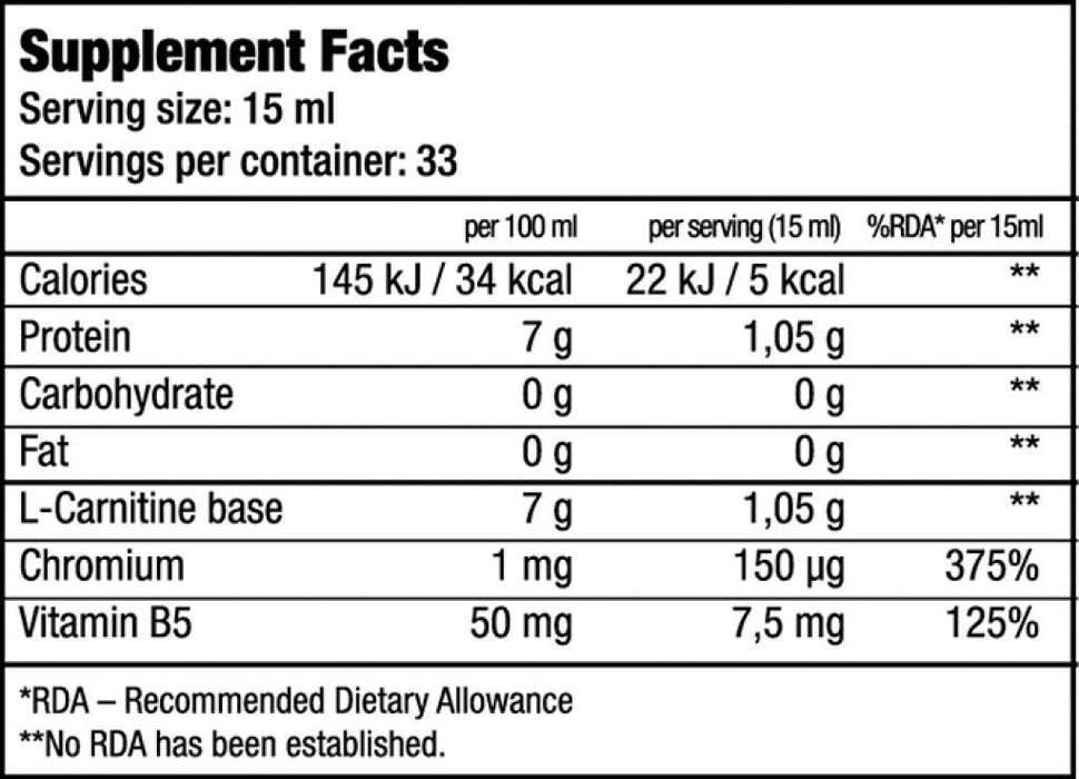 BioTechUSA L-Carnitine + Chrome, Orange - 500 ml. - Slimming and Weight Management at MySupplementShop by BioTechUSA