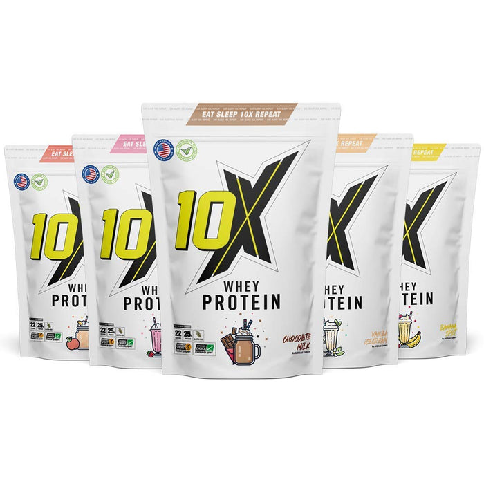 10X Athletic Whey Protein 720g Chocolate Milk - Supplements at MySupplementShop by 10X Athletic