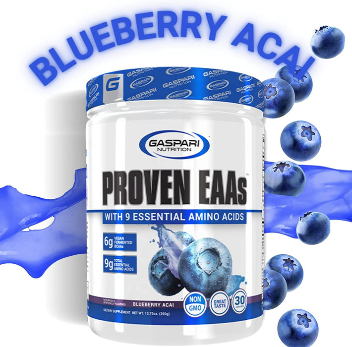 Gaspari Nutrition Proven EAAs, Blueberry Acai - 390 grams - Amino Acids and BCAAs at MySupplementShop by Gaspari Nutrition