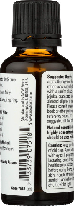 NOW Foods Essential Oil, Bergamot Oil - 30 ml. - Health and Wellbeing at MySupplementShop by NOW Foods