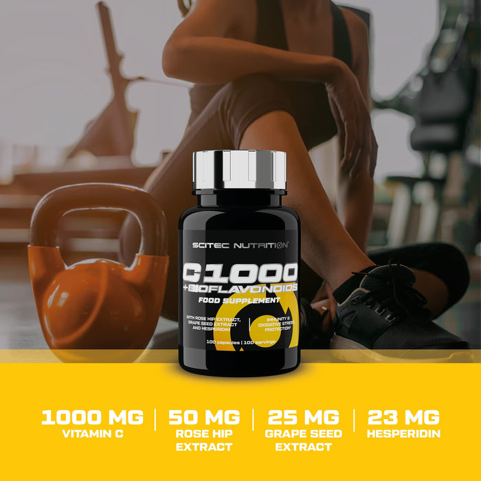 SciTec C1000 + Bioflavonoids  100 caps - Vitamins & Minerals at MySupplementShop by SciTec