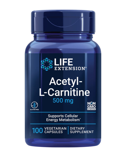 Life Extension Acetyl-L-Carnitine, 500mg - 100 vcaps - Acetyl-L-Carnitine at MySupplementShop by Life Extension