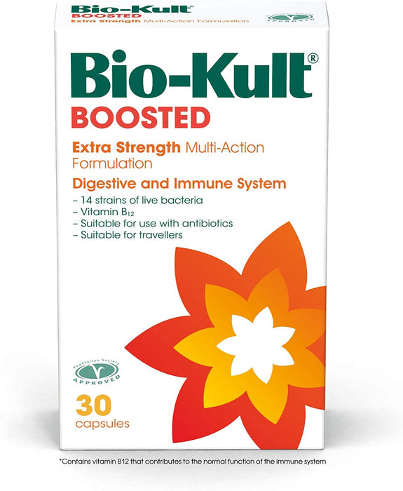 Bio-Kult Boosted Extra Strength Multi-Action Formulation 30 Capsules - Digestive Health, Fiber at MySupplementShop by Bio-Kult