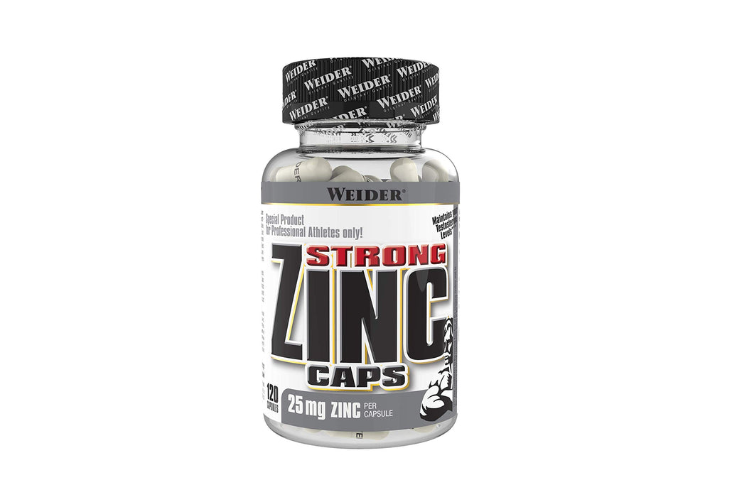 Weider Strong Zinc, 25mg - 120 caps - Vitamins & Minerals at MySupplementShop by Weider