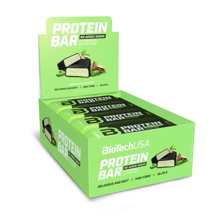 BioTechUSA Protein Bar, Pistachio - 16 x 70g - Health Foods at MySupplementShop by BioTechUSA