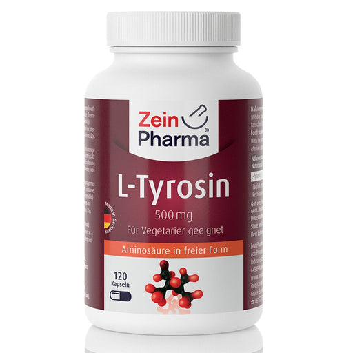 Zein Pharma L-Tyrosine, 500mg - 120 caps - Combination Multivitamins & Minerals at MySupplementShop by Zein Pharma