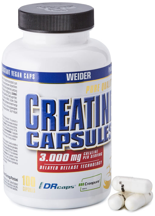 Weider Creatine Capsulesules 100 Capsules - Creatine Capsules at MySupplementShop by Weider