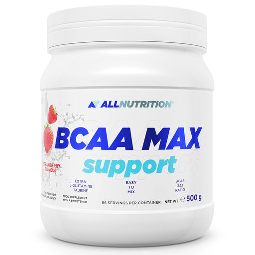 Allnutrition BCAA Max Support 500g - Strawberry - Amino Acids and BCAAs at MySupplementShop by Allnutrition