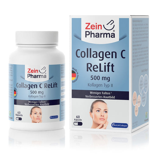 Zein Pharma Collagen C ReLift, 500mg - 60 caps - Collagen at MySupplementShop by Zein Pharma