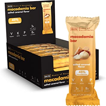 House Of Macadamia Bar 12x50g Salted Caramel - Sports & Nutrition at MySupplementShop by House Of Macadamia