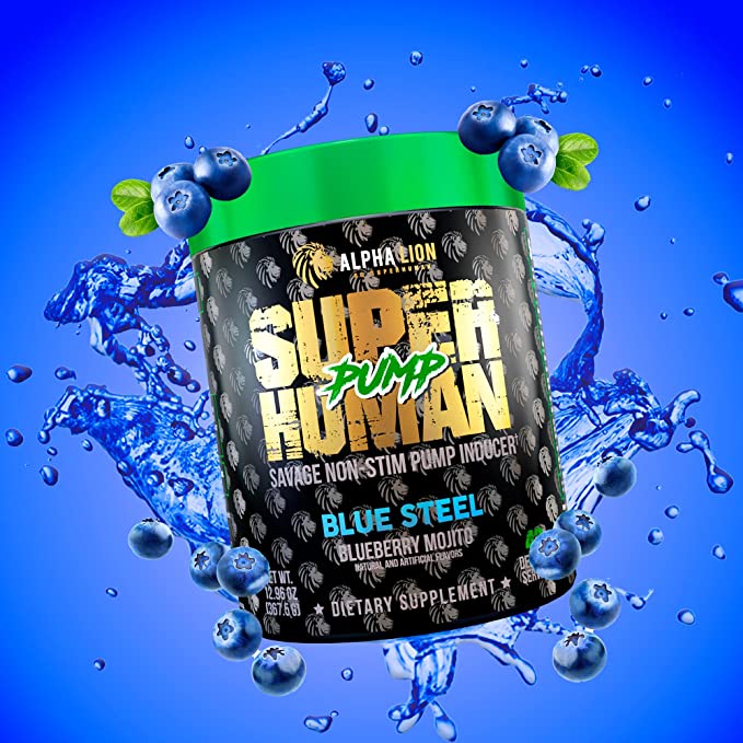 Alpha Lion SuperHuman Pump 367g Blue Steel - Sports Nutrition at MySupplementShop by Alpha Lion