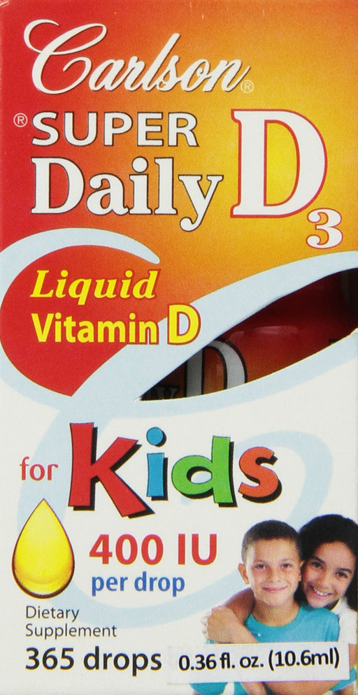 Carlson Labs Kid's Super Daily D3, 400 IU - 10 ml. - Vitamins & Minerals at MySupplementShop by Carlson Labs