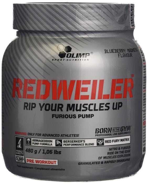 Olimp Nutrition RedWeiler, Blueberry Madness - 480 grams - Nitric Oxide Boosters at MySupplementShop by Olimp Nutrition