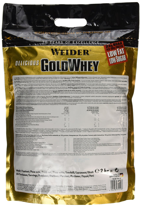 Weider Gold Whey, Milk Chocolate - 2000 grams - Protein at MySupplementShop by Weider