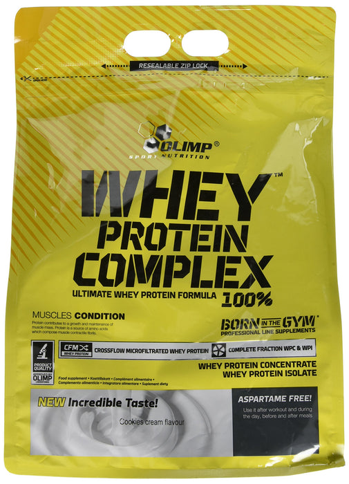 Olimp Nutrition Whey Protein Complex 100%, Cookies Cream (EAN 5901330044410) - 2270 grams - Protein at MySupplementShop by Olimp Nutrition