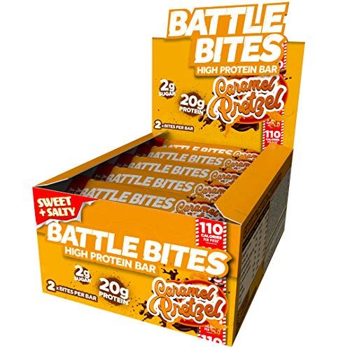 Battle Snacks Battle Bites 12x60g Caramel Pretzel - Sports Nutrition at MySupplementShop by Battle Snacks