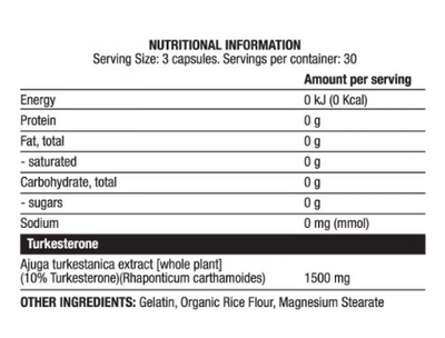 Chaos Crew Turk (Turkesterone 10%) 90Caps - Health Foods at MySupplementShop by Chaos Crew