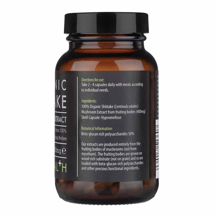 Kiki Health Organic Shiitake Extract Mushroom 60 Vegicaps - Health and Wellbeing at MySupplementShop by KIKI Health