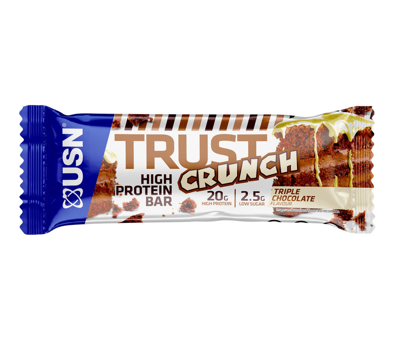 USN TRUST Crunch Protein Bars 12 x 60g - Sports Nutrition at MySupplementShop by USN