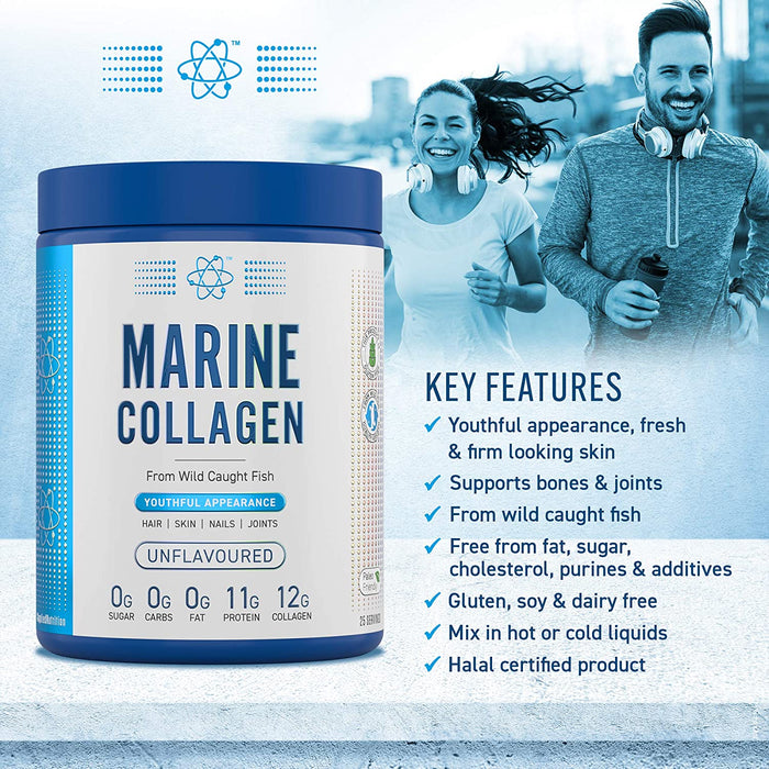 Applied Nutrition Unflavored Marine Collagen 300g - Collagen at MySupplementShop by Applied Nutrition