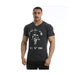 Gold's Gym Printed Camo Logo Tee - Charcoal Marl - Small - T-shirt at MySupplementShop by Gold's Gym