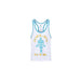 Golds Gym Muscle Joe Contrast Stringer - White/Turquoise - Small - Stringer at MySupplementShop by Gold's Gym