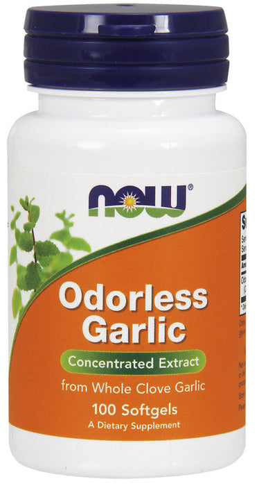 NOW Foods Odorless Garlic - 100 softgels - Health and Wellbeing at MySupplementShop by NOW Foods