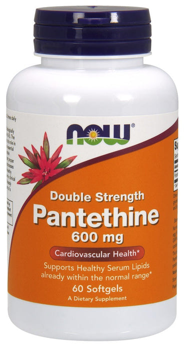 NOW Foods Pantethine, 600mg Double Strength - 60 softgels - Health and Wellbeing at MySupplementShop by NOW Foods