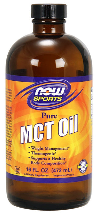 NOW Foods MCT Oil, Pure Liquid - 473 ml. - Slimming and Weight Management at MySupplementShop by NOW Foods