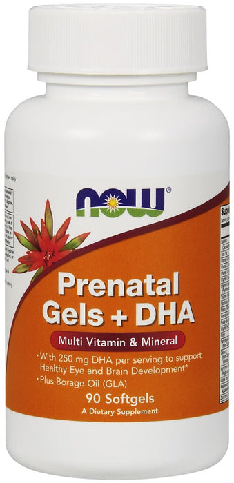 NOW Foods Prenatal Gels + DHA - 90 softgels - Vitamins & Minerals at MySupplementShop by NOW Foods