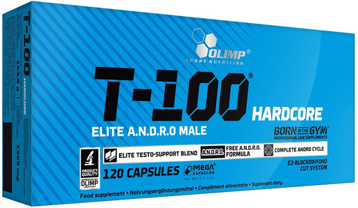 Olimp Nutrition T-100 Hardcore - 120 caps - Default Title - Natural Testosterone Support at MySupplementShop by Olimp Nutrition