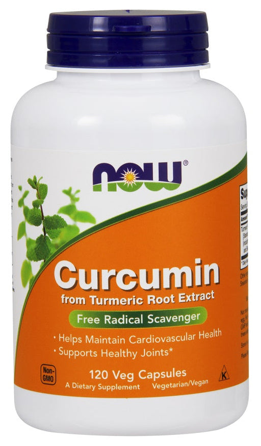 NOW Foods Curcumin - 120 vcaps - Health and Wellbeing at MySupplementShop by NOW Foods