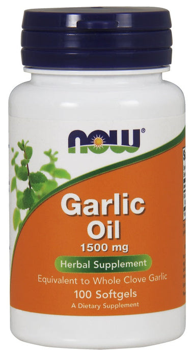 NOW Foods Garlic Oil, 1500mg - 100 softgels - Health and Wellbeing at MySupplementShop by NOW Foods