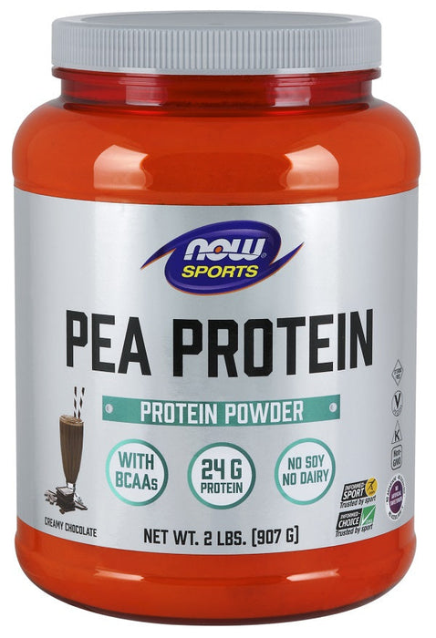 NOW Foods Pea Protein, Dutch Chocolate - 907g - Protein at MySupplementShop by NOW Foods