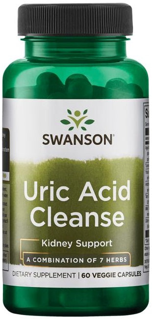 Swanson Uric Acid Cleanse - 60 vcaps - Health and Wellbeing at MySupplementShop by Swanson