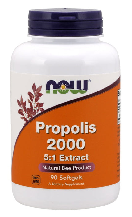 NOW Foods Propolis 2000 5:1 Extract - 90 softgels - Health and Wellbeing at MySupplementShop by NOW Foods