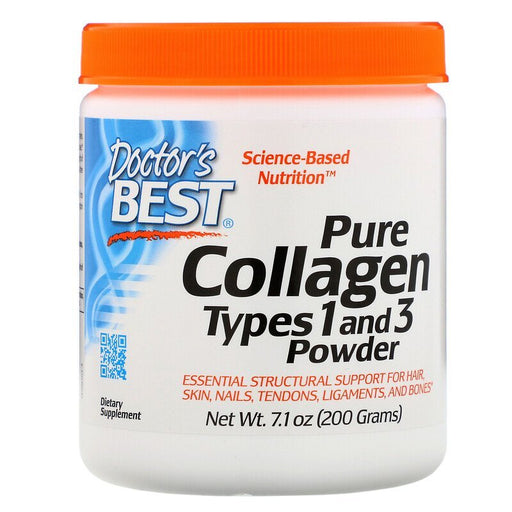 Doctor's Best Pure Collagen Types 1 and 3, Powder - 200g - Joint Support at MySupplementShop by Doctor's Best