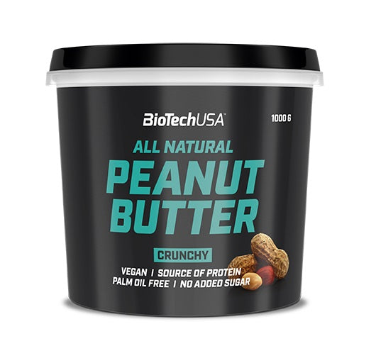 BioTechUSA Peanut Butter, Crunchy - 1000g - Health Foods at MySupplementShop by BioTechUSA