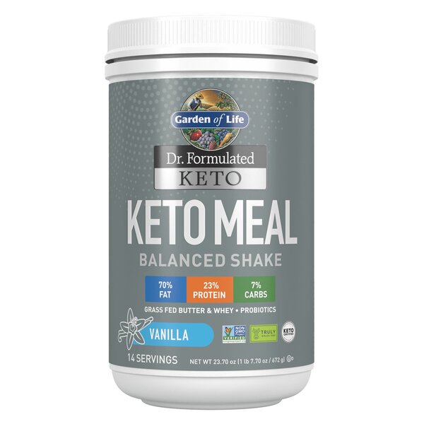 Garden of Life Dr. Formulated Keto Meal, Vanilla - 672g - Health Foods at MySupplementShop by Garden of Life