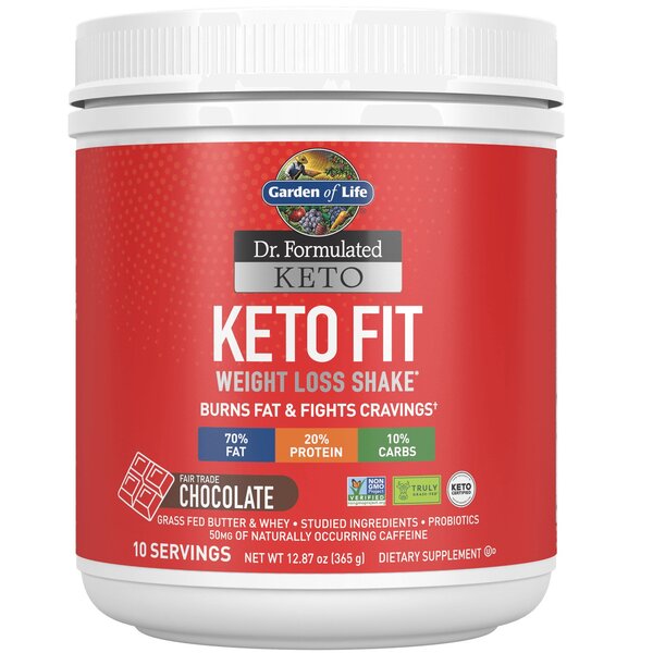 Garden of Life Dr. Formulated Keto Fit, Chocolate - 365g - Whey Proteins at MySupplementShop by Garden of Life